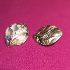Elegant Silver Leaf Earrings
